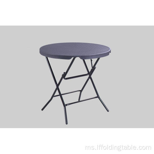 80cm Round Wicker Folding table